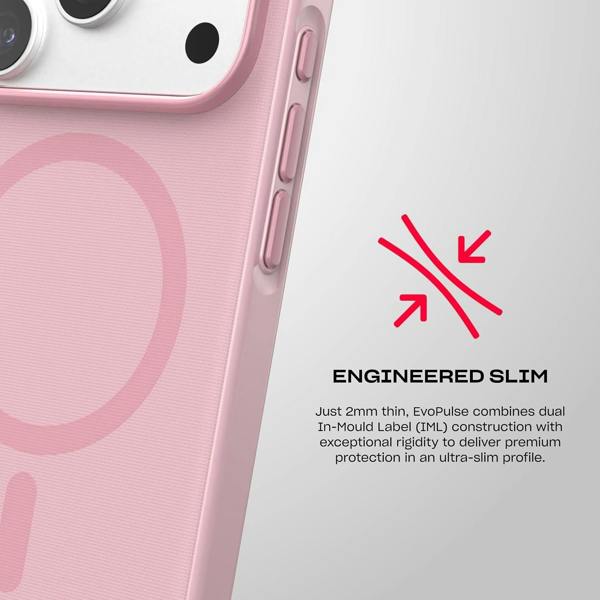 Tech21 Evo Pulse Fauvxen Case with MagSafe for iPhone 17/18 Pro 6.3" Quiet Blush - T21-11626