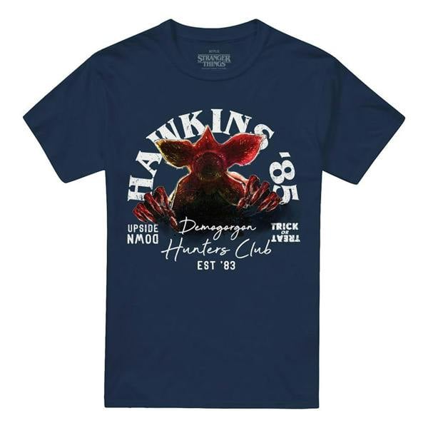 Stranger Things Unisex Adult Hawkins 85 Demogorgon T-Shirt - Navy