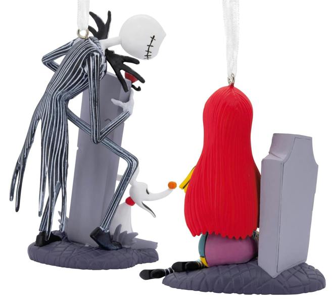Hallmark The Nightmare Before Christmas - Set of 2 Christmas Tree Ornaments