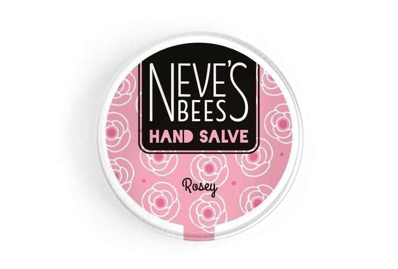 Rosey hand salve from Neve's Bees - closed tin