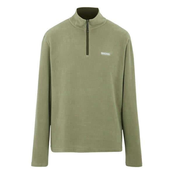 Regatta Great Outdoors Mens Thompson Half Zip Fleece Top - Oil Green - 