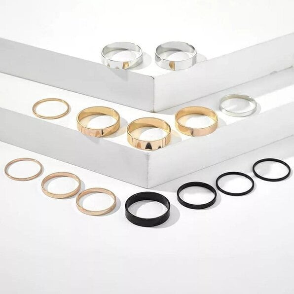 The Colourful Aura Multi Size Stackable Rings | The Colourful Aura