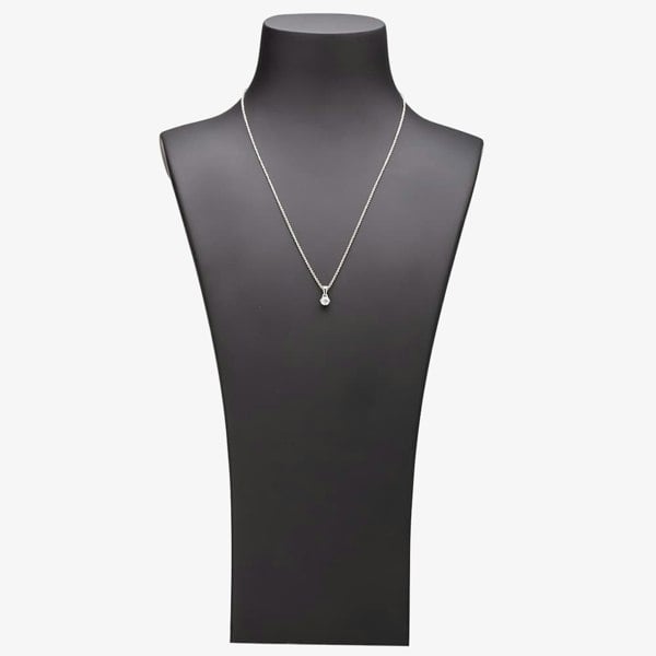 Starbright Silver 5mm Six Claw Cubic Zirconia Pendant E2177P-5M 3A