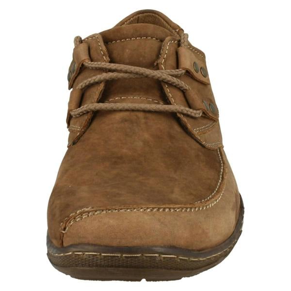 Maverick Mens Maverick Flat Lace Up Shoe With Metal Trim Detail