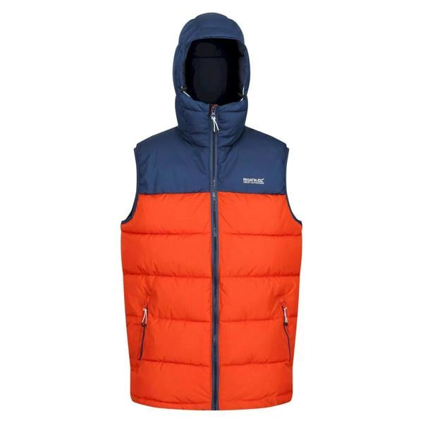 Regatta Mens Nevado Heavyweight Sleeveless Body Warmer - Admiral Blue/Rusty Orange