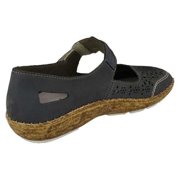 Rieker Ladies Rieker Cut Out Detailed Mary Jane Shoes 44896