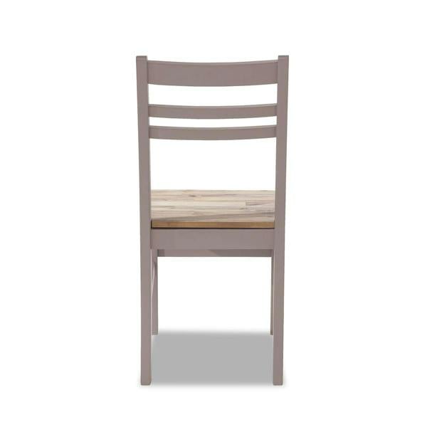 Statement Furniture Florence Wooden Chair Country Style with Acacia Wood Seat
