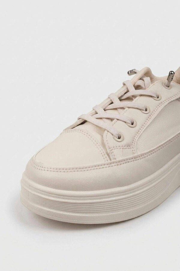 ikrush Bronagh Faux Leather Platform Trainers