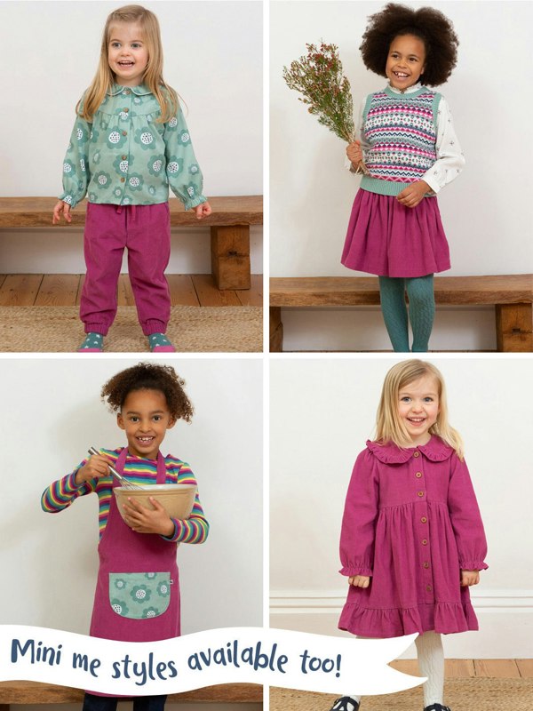 Kite Organic Mapperton Cord Dress Berry
