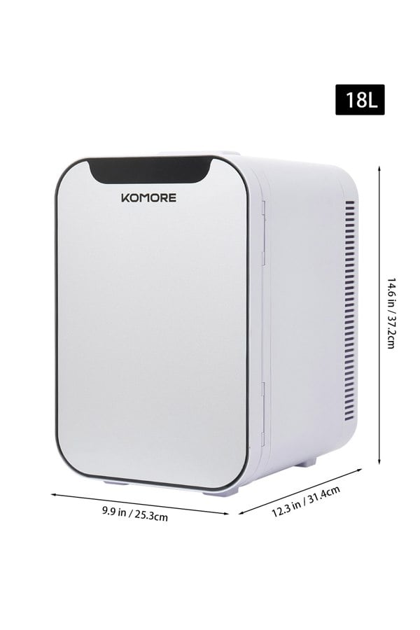 Living and Home White 18L Dual-Use Mini Refrigerator