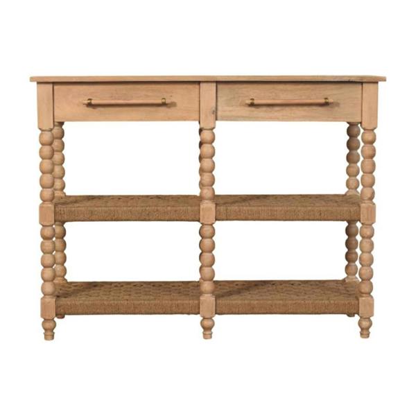 Artisan Furniture Solid Wood Spindle Console Table