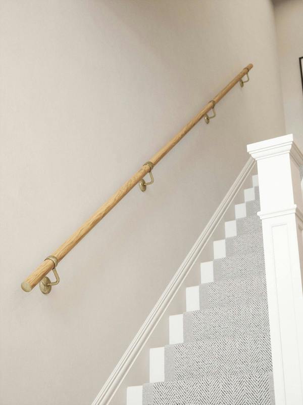Handrails Direct Packwood Light Oak Straight Flight Handrail