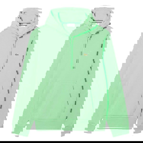 Lacoste Mens Organic Cotton Fleece Hoodie - Green