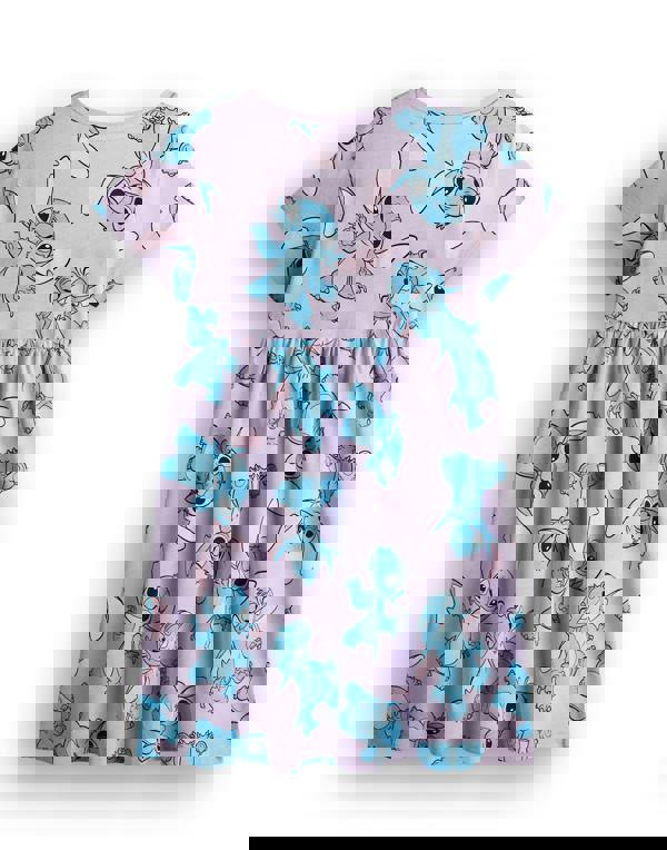 Disney Girls Multicoloured Stitch Character 2 Pack Dress