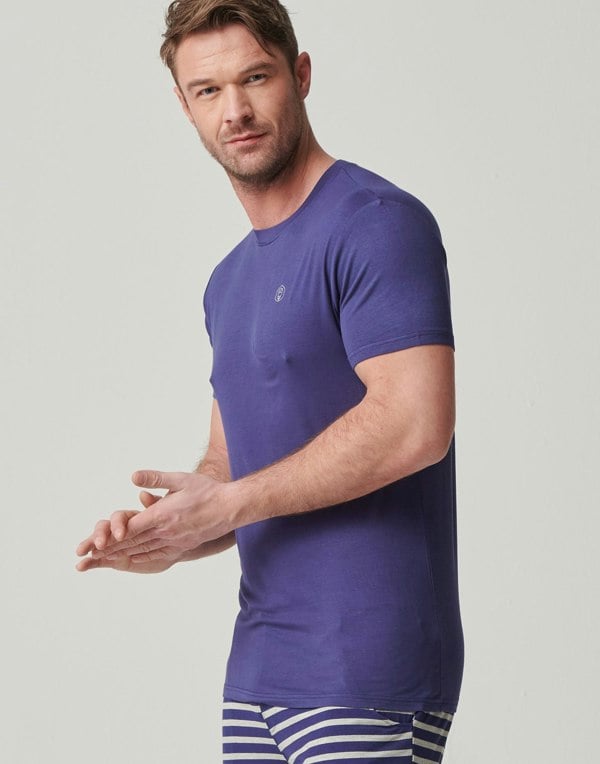 Two-pack Men's Bamboo T-Shirts – Navy & Grey Marl - British Boxers