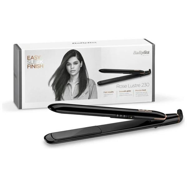 BaByliss 2515DU Rose Lustre Hair Straightener - Black