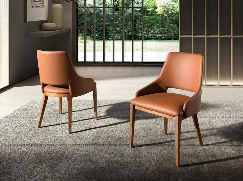 Angel Cerdá Brown Leatherette Chair 4156