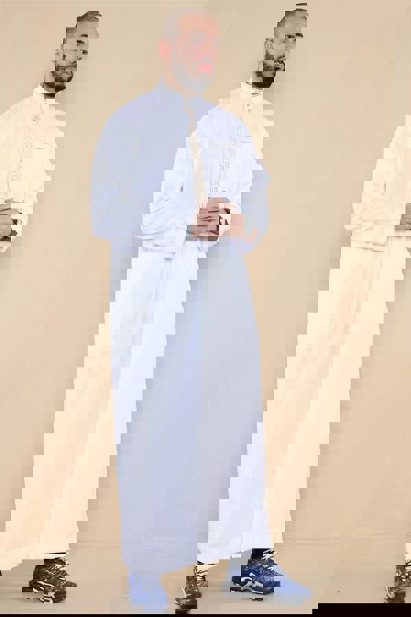 103_thobe_White_L - 56, 103_thobe_White_M - 54, 103_thobe_White_S - 52, 103_thobe_White_XL - 58, 103_thobe_White_XXL - 60