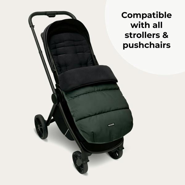 My Babiie Universal Footmuff - Forest Green