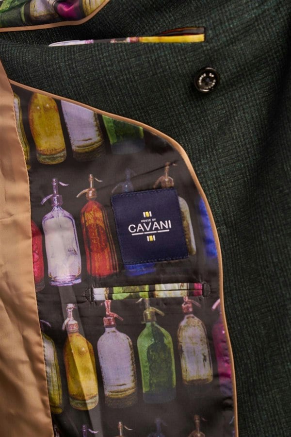 House of Cavani Caridi Olive Double Breasted Blazer