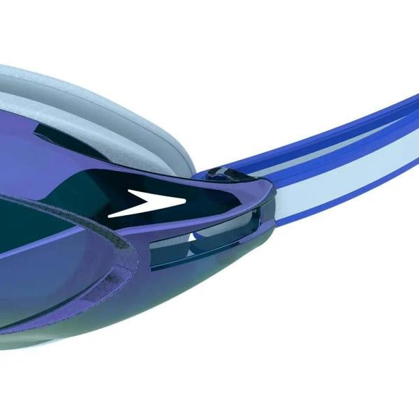 Speedo Vanquisher 3.0 mirrored swim goggle with clear lenses