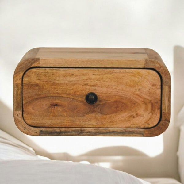 Artisan Furniture Avora Mini Wall-Mounted Oak-ish 1 Drawer Nightstand