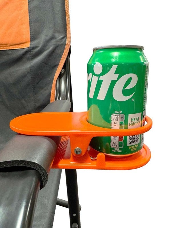 Orange Drink Holder Table Clip OLPRO