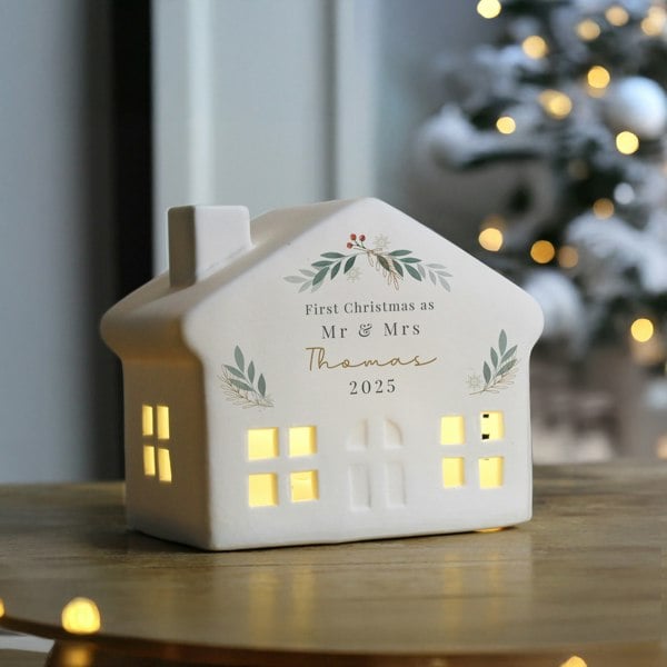 Personalised Memento Company Personalised Christmas Foliage LED House