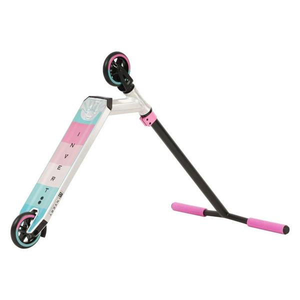 Invert Supreme 2.5-8-13 Kids Stunt Scooter - Silver/Black/Pink