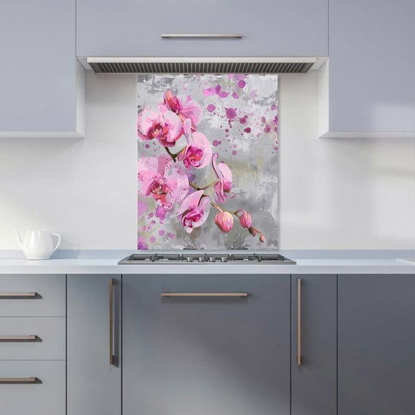 Warren Reed - Designer Orchids Splashart Kitchen Splashback