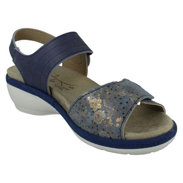 DB Shoes Ladies DB Shoes Double Strap Variable Fit Sandals Rosefinch