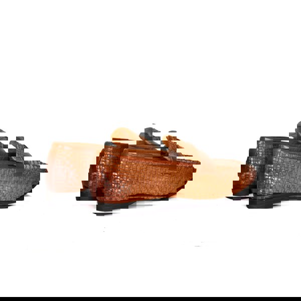 Lorenzo Woven Loafers - Brown