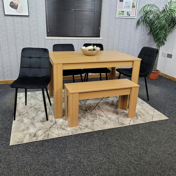 Kosy Koala Dining Table Set with 4 Chairs Dining Room and Kitchen table set of 4, and Benches