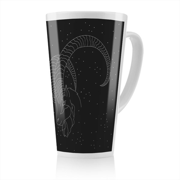 Benjamin Tate Design Capricorn Zodiac Sign Dining Latte Mug