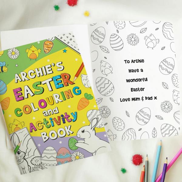 Personalised Easter Activity And Colouring Book
