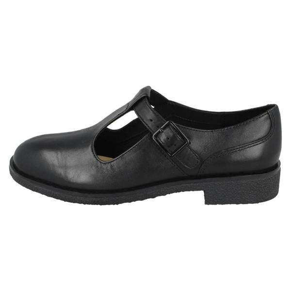 Clarks Ladies Clarks T-Bar Heeled Shoes - Griffin Town
