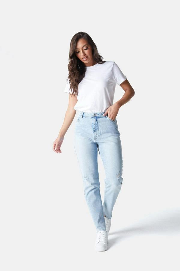 Urban Bliss Holland Ripped Slim Straight Jeans