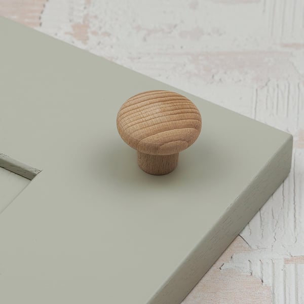 Handle & Home 30mm Beech Wood Button Knob