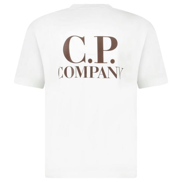 CP Company Logo Print T-Shirt White - chancefashionco