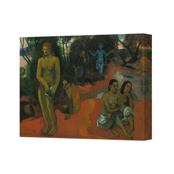 Benjamin Tate Design Nude Figures On Red Landscape Canvas Art Print 5422