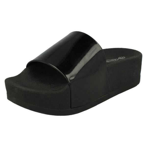 Spot On Ladies Spot On Open Toe Sandals