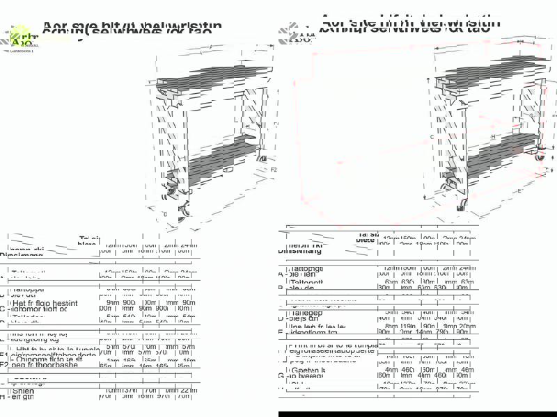Acorn kiln-dried wooden workbench with heavy-duty swivel wheels for easy mobility ideal for workshops and garages