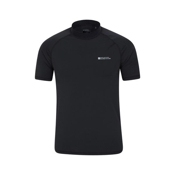 Mountain Warehouse Mens UV Protection Rash Top - Black