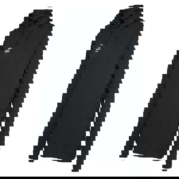 Umbro Womens/Ladies Club Leisure Hoodie - Black/White - 