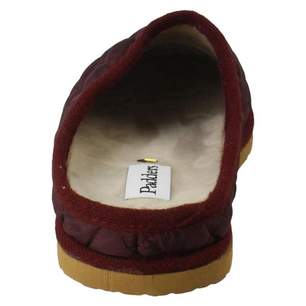 Padders Ladies Padders Quilted Design Slip On Extra Wide Mule Slippers Thetis
