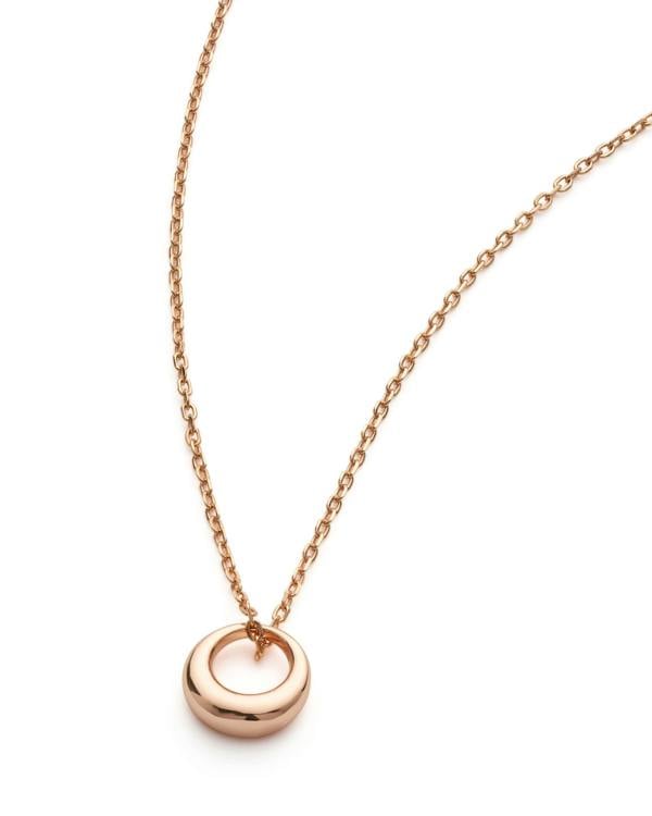 Rose Gold Dainty Circle Necklace - Necklaces - Elk & Bloom