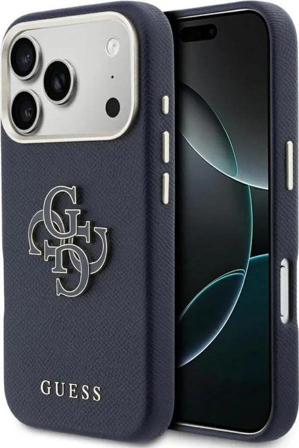 Guess FW Resin Big 4G Logo Case for iPhone 17 Pro 6.3" Blue - GUHCP17L5PS4RGGB