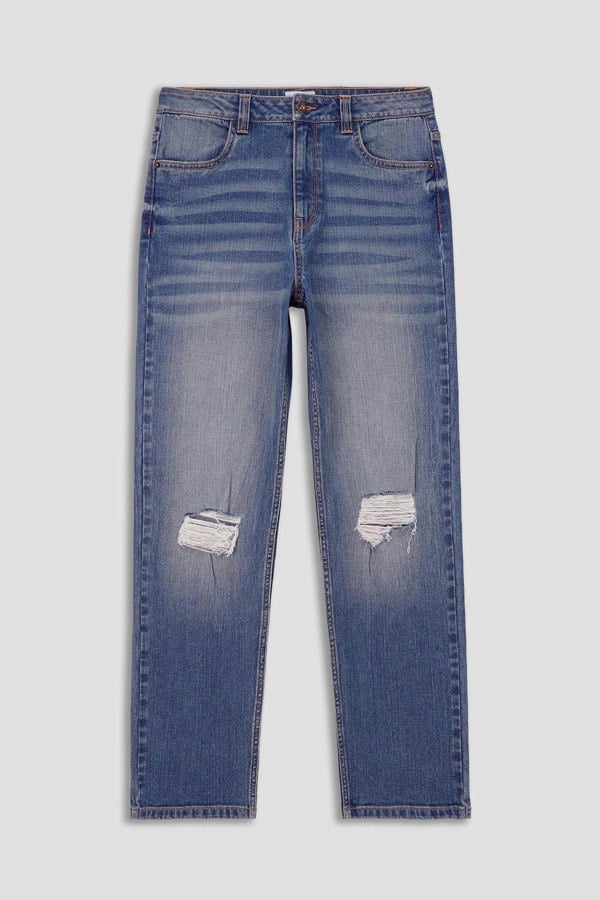 ENORSIA Womens  Straight Fit Ripped Jeans