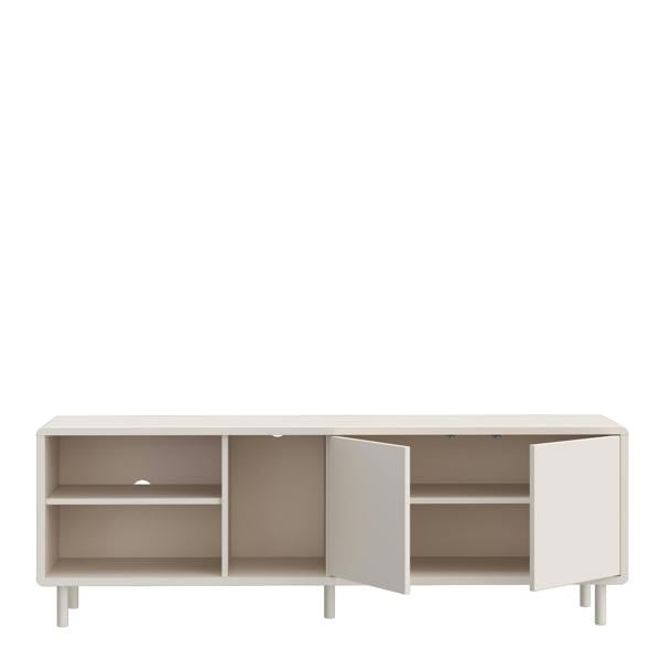 Furniture To Go Playly TV Unit with Open Shelving and 2-Door Storage in Sand