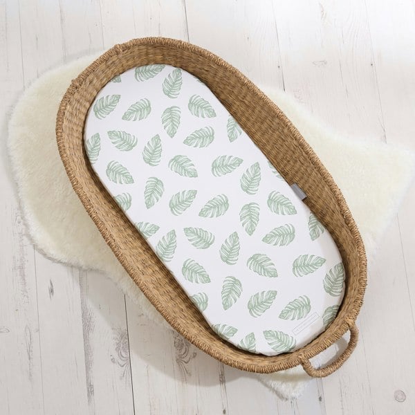 Basket Changing Mat - Palm Bay (Lush Green) - The Tiny Bed Company™